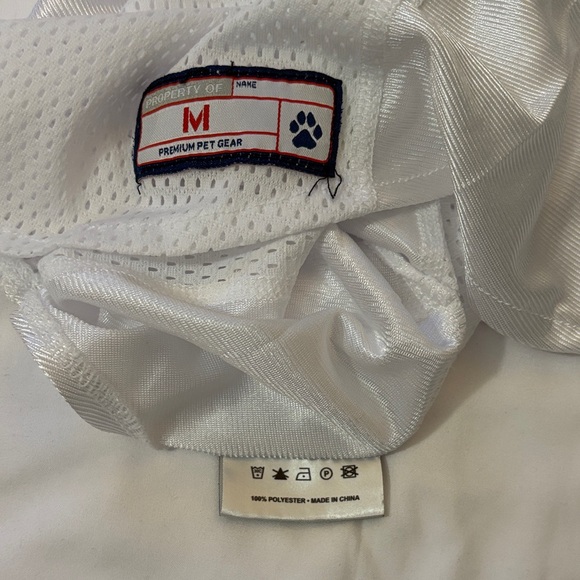 NFL Miami Dolphins White Mesh Pet Jersey with Team Logo - Picture 4 of 4